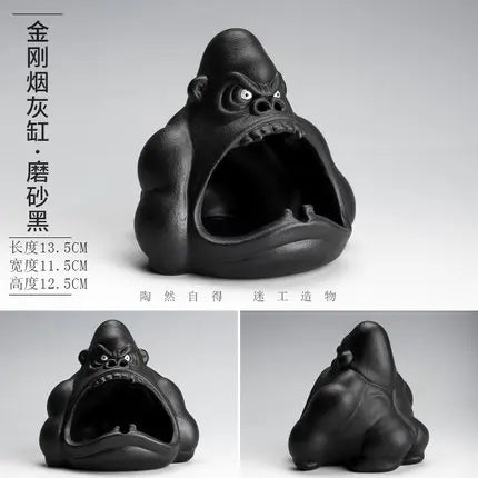 Creative Ceramic Gorilla Ashtray