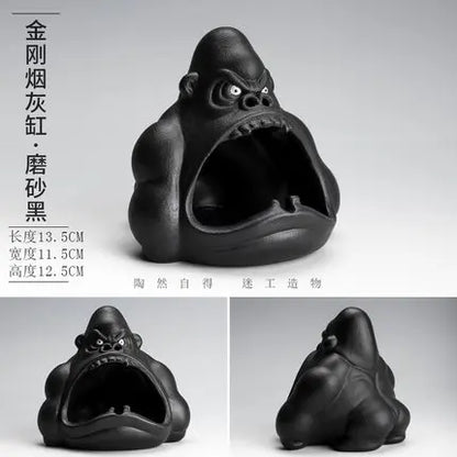 Creative Ceramic Gorilla Ashtray