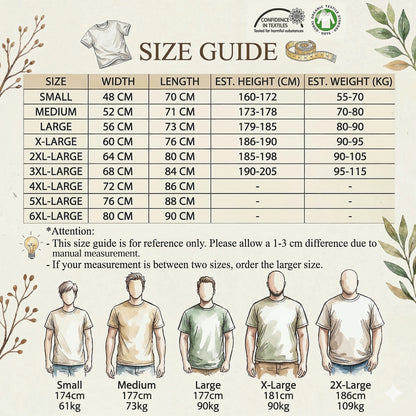 Men's Casual Graphic Crewneck T-Shirt