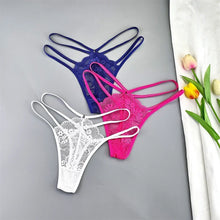 3 Pcs Lace Thin Strap Thongs