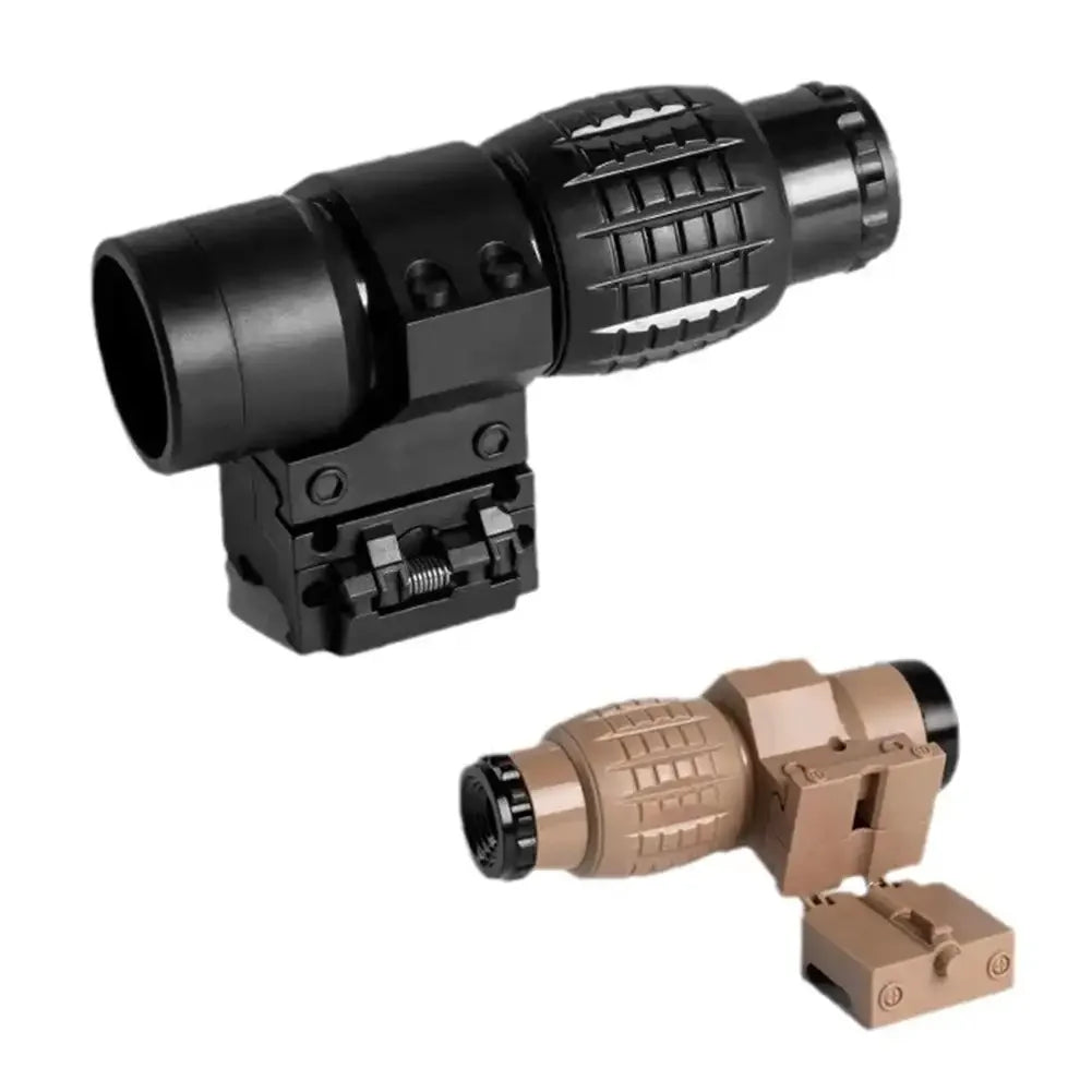 Adjustable Toy Sight 3X Magnifier Scope with Flip Up Cover