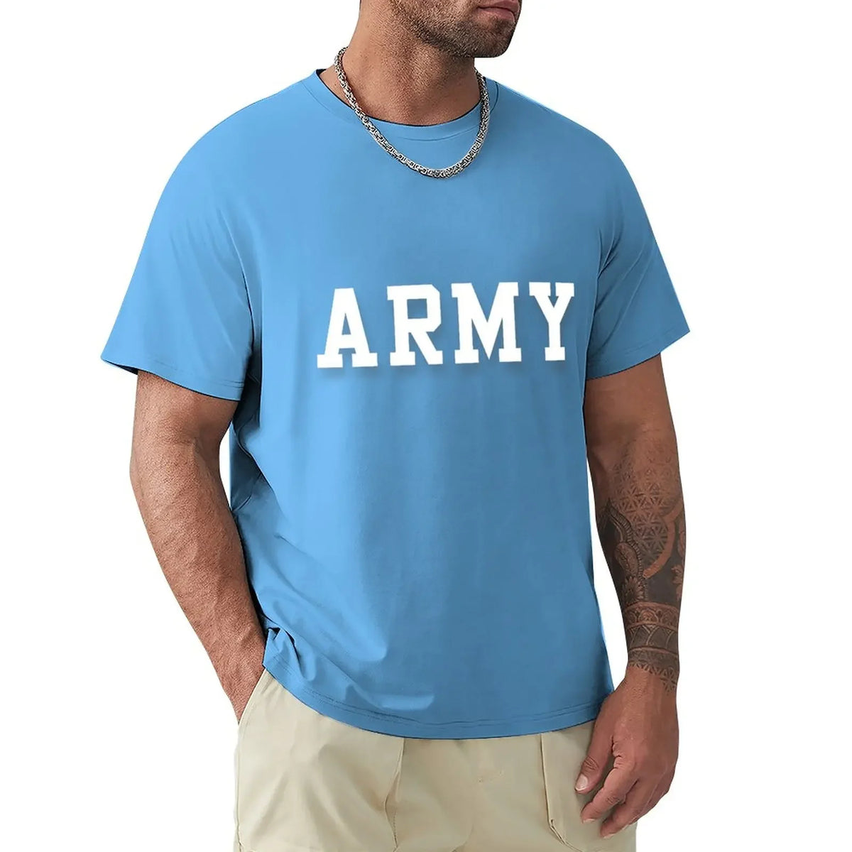Cal Robertson Zero Day ARMY Graphic Cotton T-Shirt