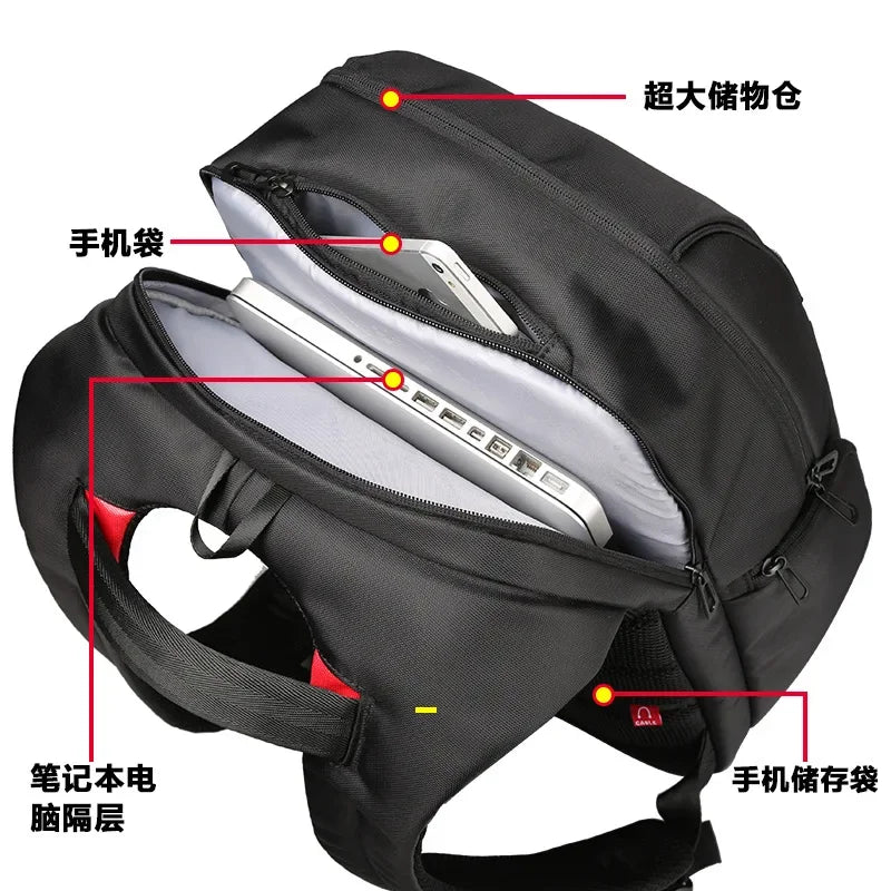 Kingsons Waterproof USB Charging Anti-theft Laptop Backpack