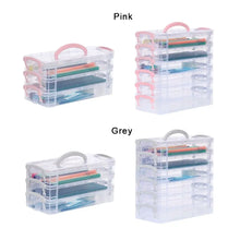 3/6-layer Paintbrush Watercolor Detachable Storage Box