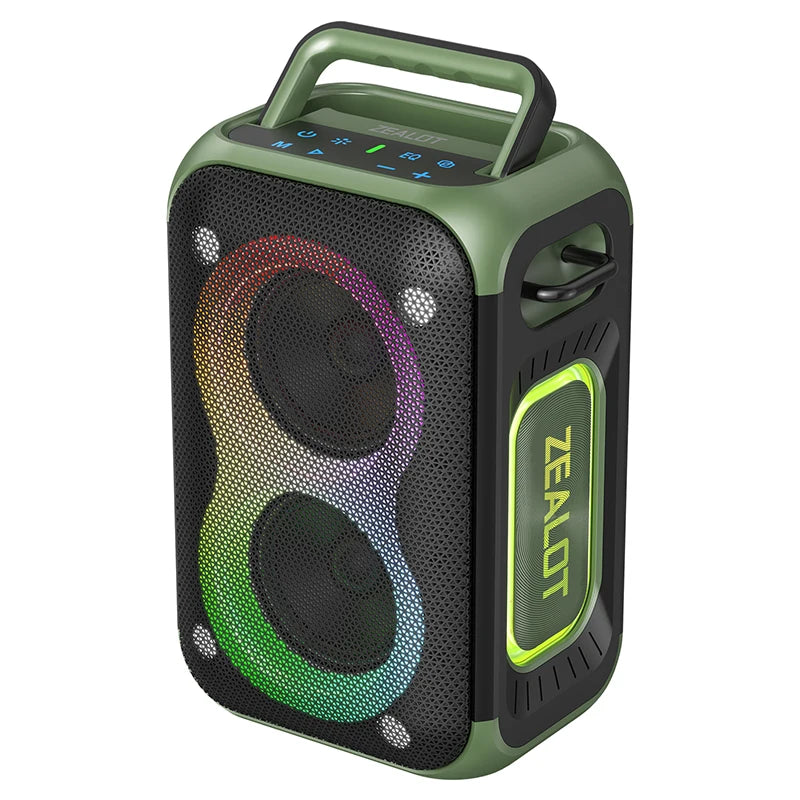 ZEALOT PT02 60W Portable Wireless Party Speaker with Dynamic RGB Lights