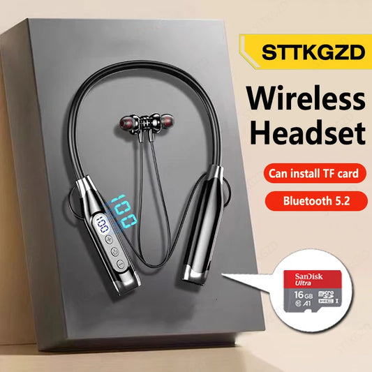 Wireless Bluetooth Neckband Earphone With Microphone