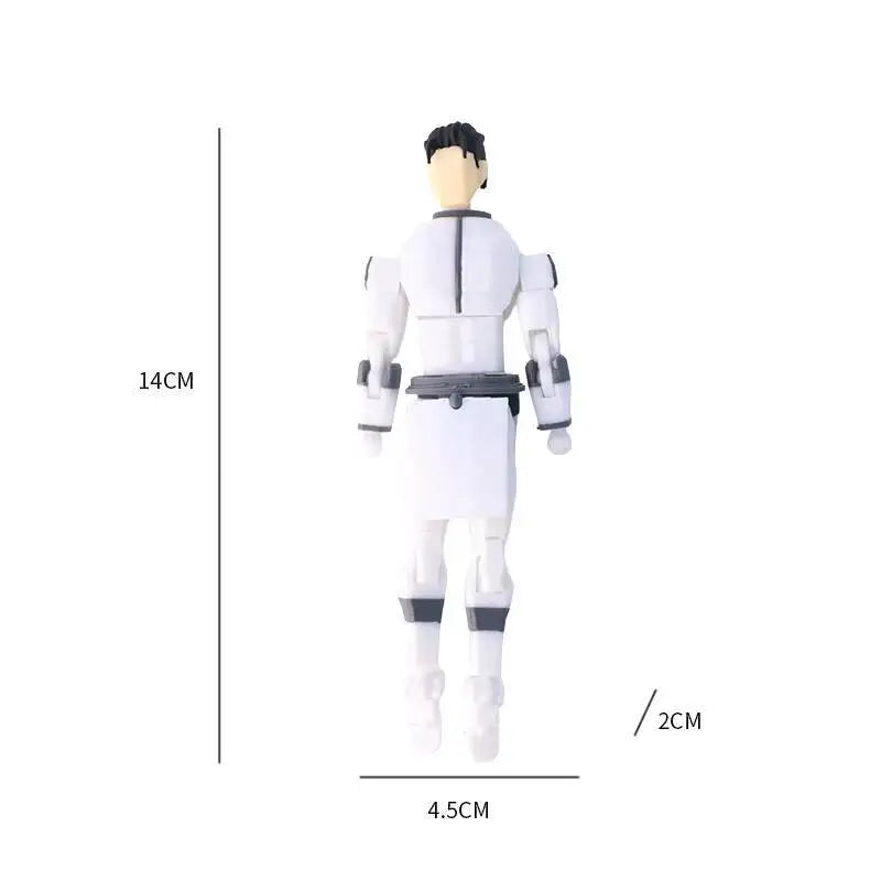 3d Printed Blue-Masked Invincible T13 Dummy Multi-Jointed Action Figure