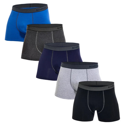 BONITOS Men's Cotton Printed Boxer Shorts Set (5 - Pair)