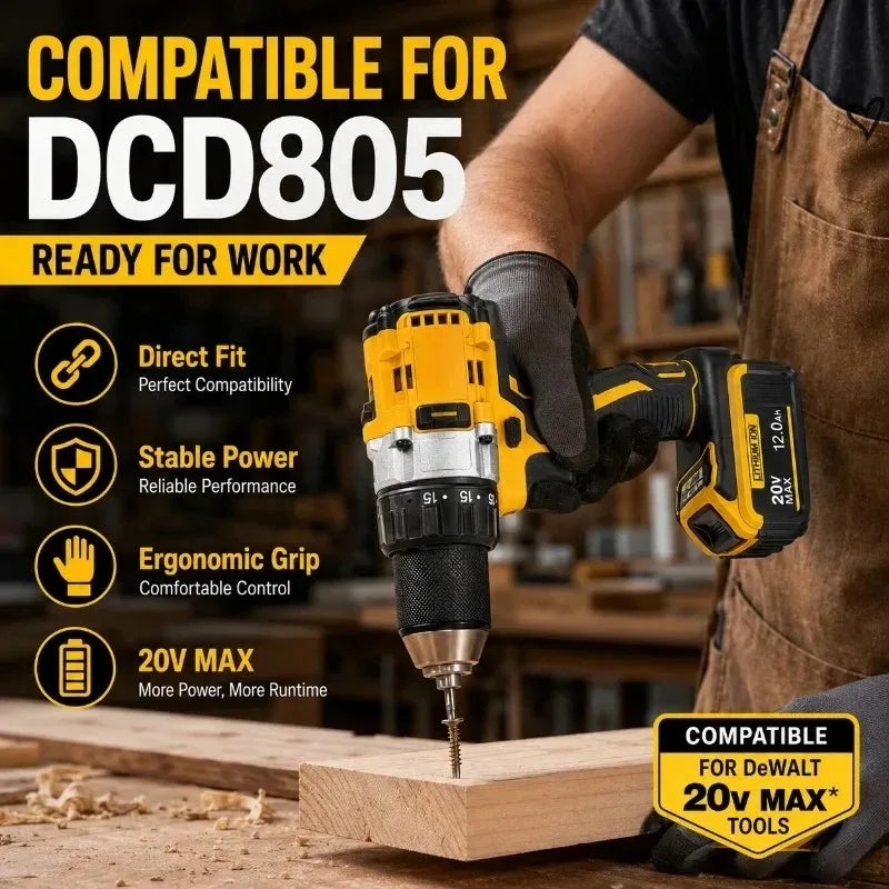20V MAX Lithium-Ion Replacement Battery for DeWALT Power Tools