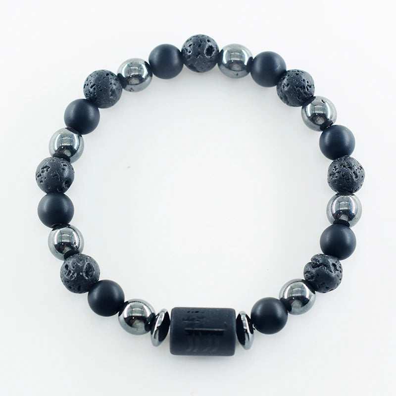 12 Zodiac Sign Constellation Beaded Charm Bracelet