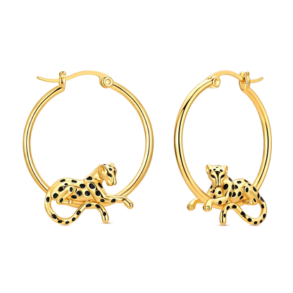 925 Sterling Silver CZ Zircon Gold-Plated Hoop Earrings – Sparkling Minimalist Jewelry