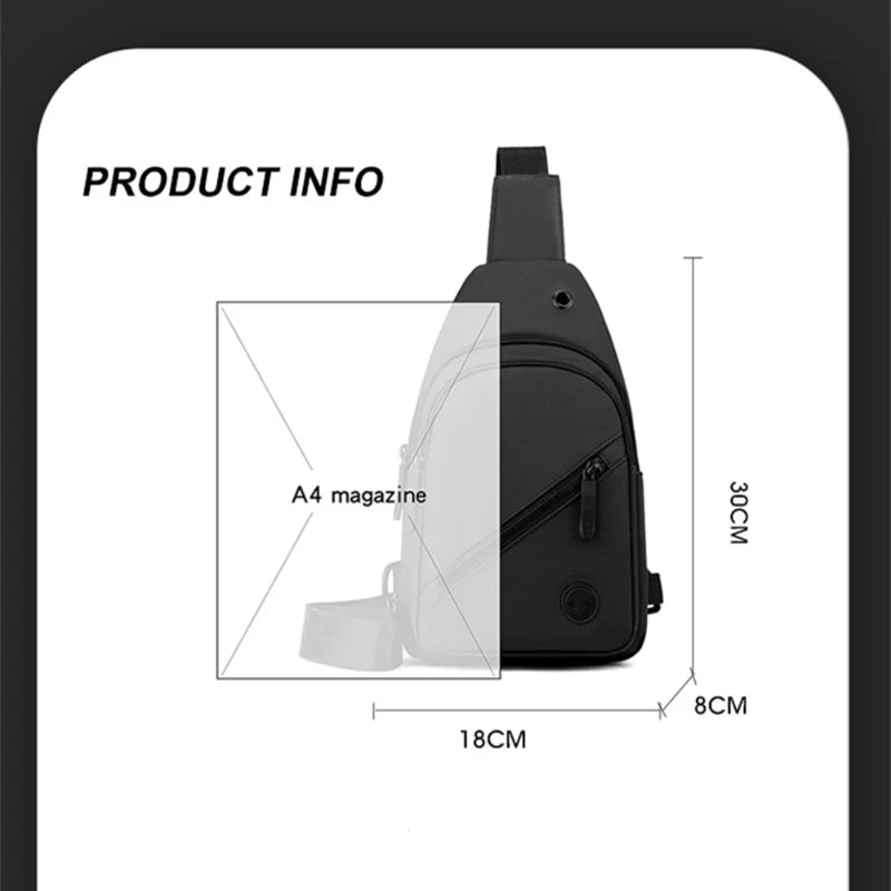 Lightweight Nylon Crossbody Sling Bag