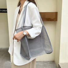 Mesh Beach Travel Shoulder Bag Large Capacity