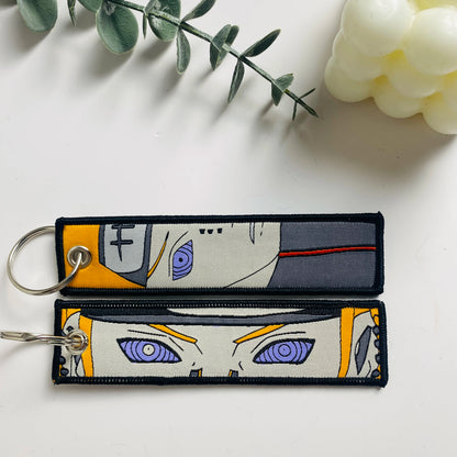 Anime Character Embroidered Key Tag