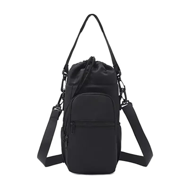 Portable Water Bottle Bag with Adjustable Straps