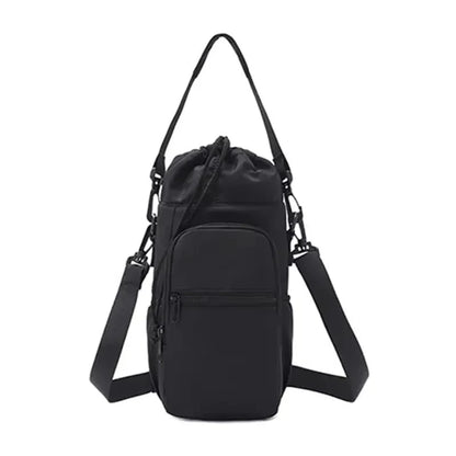 Portable Water Bottle Bag with Adjustable Straps