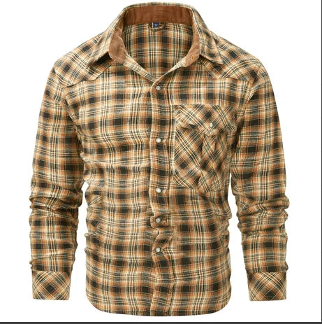 Flannel Long Sleeve Plaid Shirt