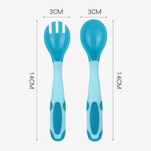 Bendable Baby Temperature Sensing Spoon & Fork