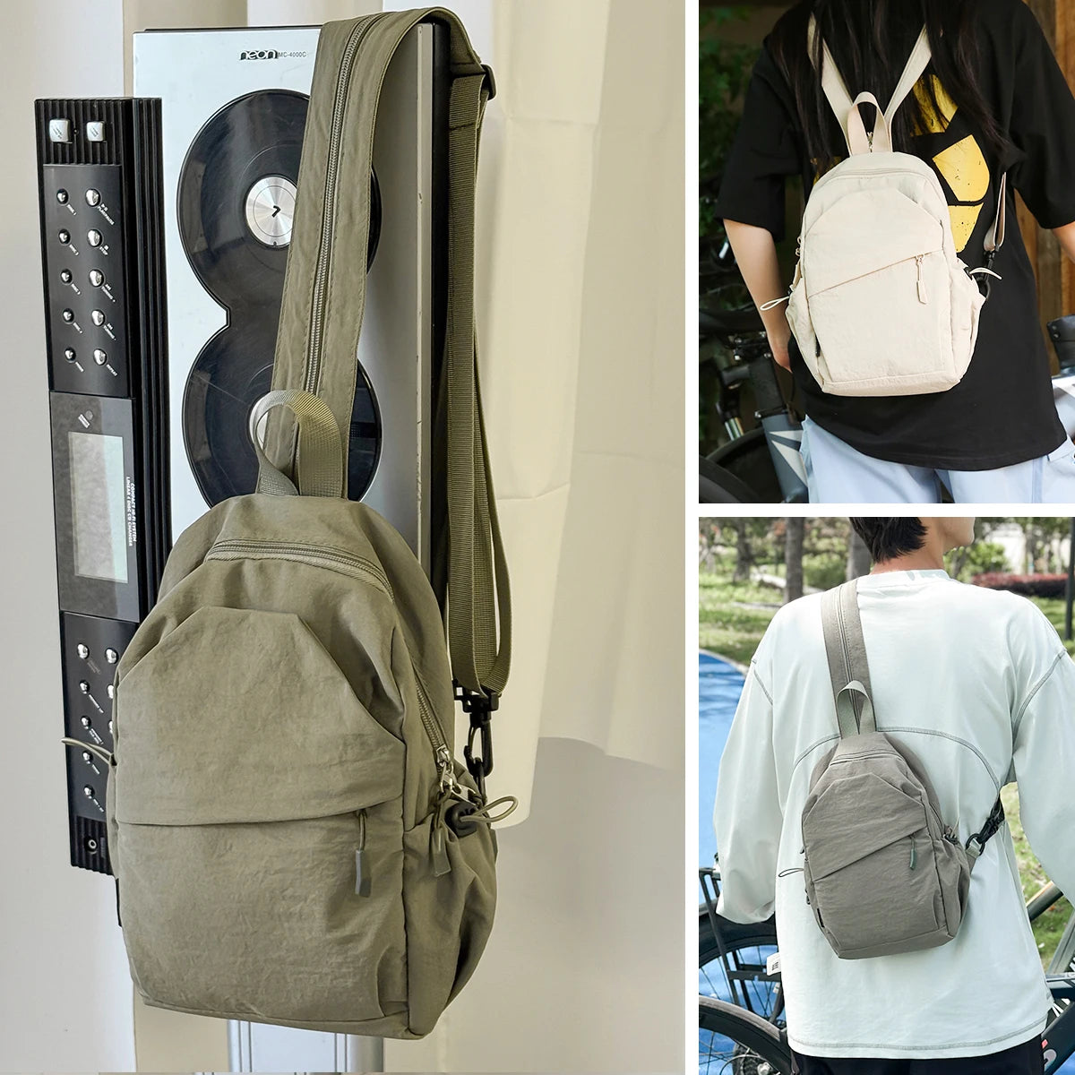 Lightweight Outdoor Crossbody Sling Bag for Cycling & Travel