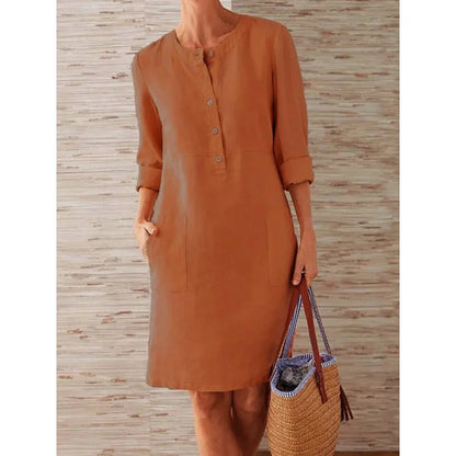 Women's Relaxed Fit Cotton Linen Tunic