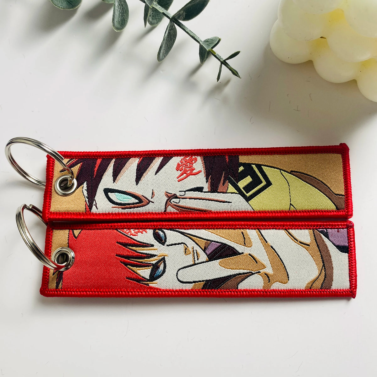 Anime Character Embroidered Key Tag