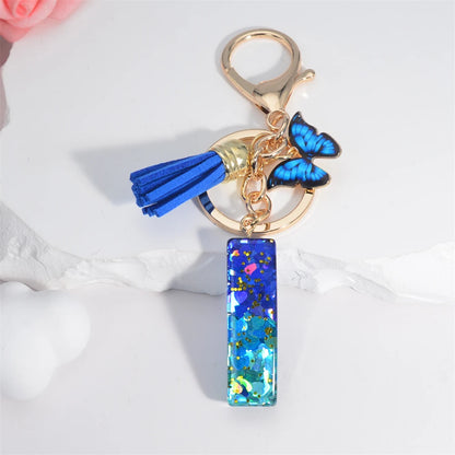 Alphabet Tasseled Keychain