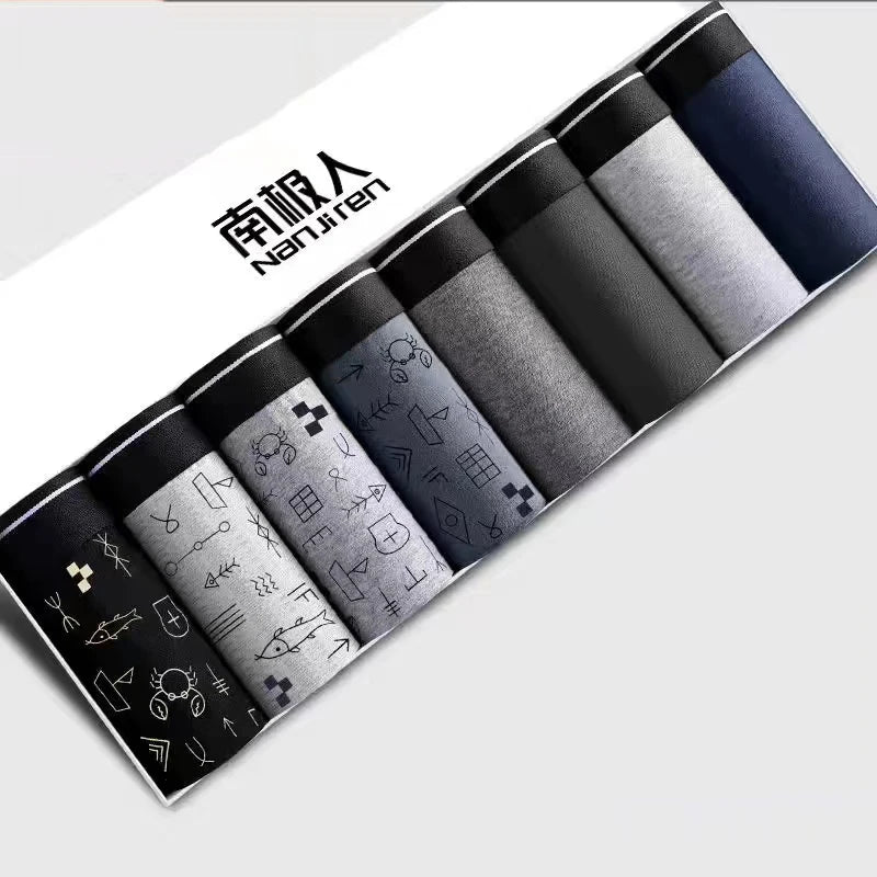 Men's Cotton & Bamboo Fiber Boxer Shorts (8-Pack)