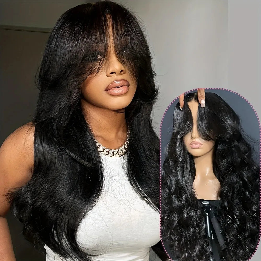 250% Density Glueless Human Hair Lace Front Wig