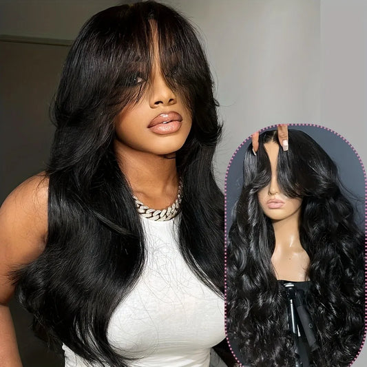 250% Density Glueless Human Hair Lace Front Wig