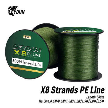 LEYDUN 500m Micro 8 Strand Braided Multifilament Line