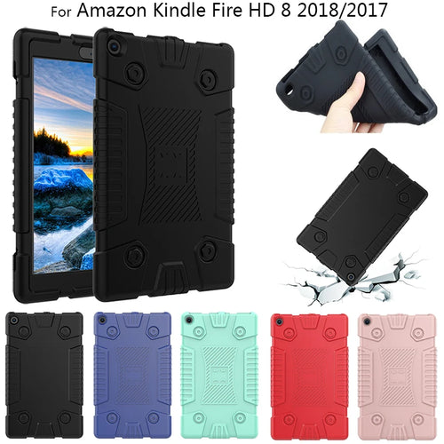 Soft TPU Tablet Case For Amazon Kindle Fire HD 8 HD8