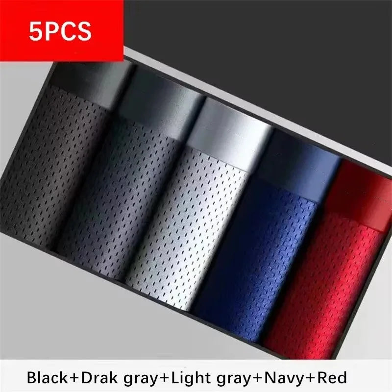 5pcss Summer Ice Silk Cool Breathable Boxer Briefs