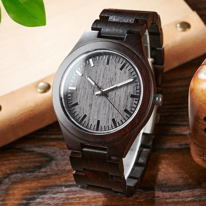BOBO BIRD Natural Handcrafted Wooden Lightweight Quartz Wristwatch
