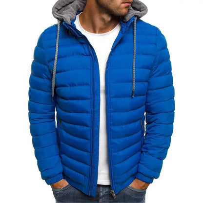 Men's Winter Fleece-Lined Hooded Jacket