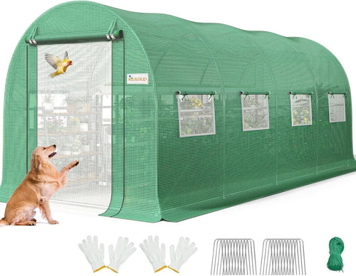 Large Walk-in Heavy Duty Galvanized Steel Frame Greenhouse