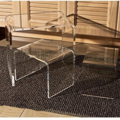 Acrylic Clear Glass Table