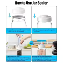 A61I Jar Sealer Vacuum Kit - Compatible With Foodsaver Vacuum Sealer Machine