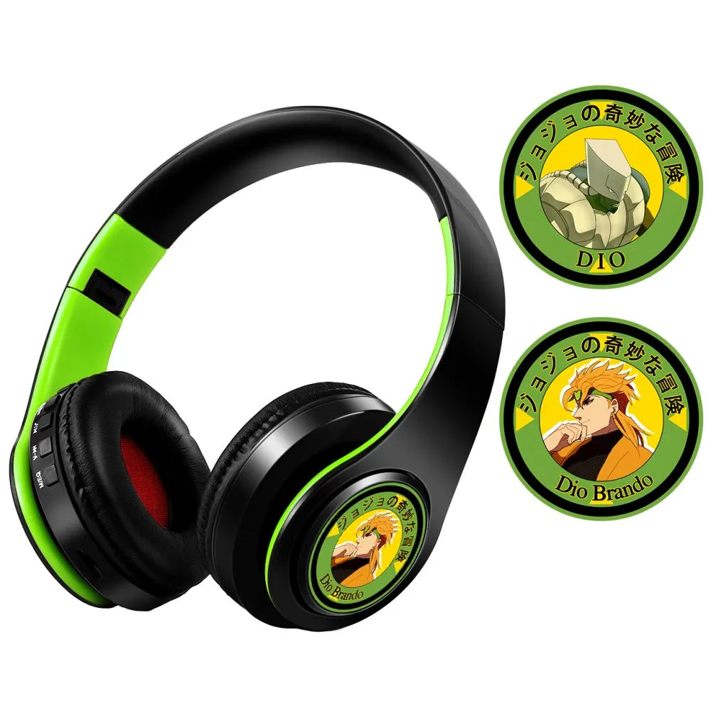 Anime Print Demon Slayer Headphones with Mic