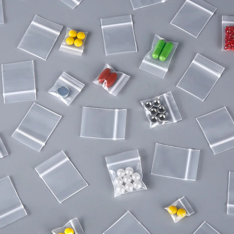 100pcs Mini Zip Lock Bags