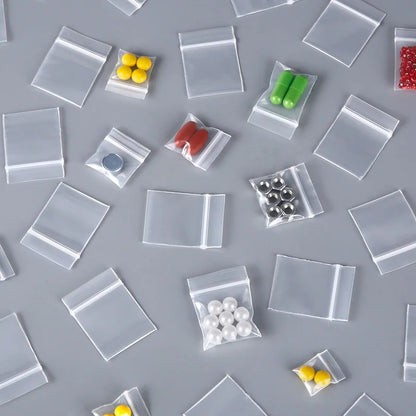 100pcs Mini Zip Lock Bags