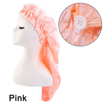 Satin Solid Color Sleeping Cap