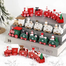 Mini Plastic Christmas Train Toy Ornaments