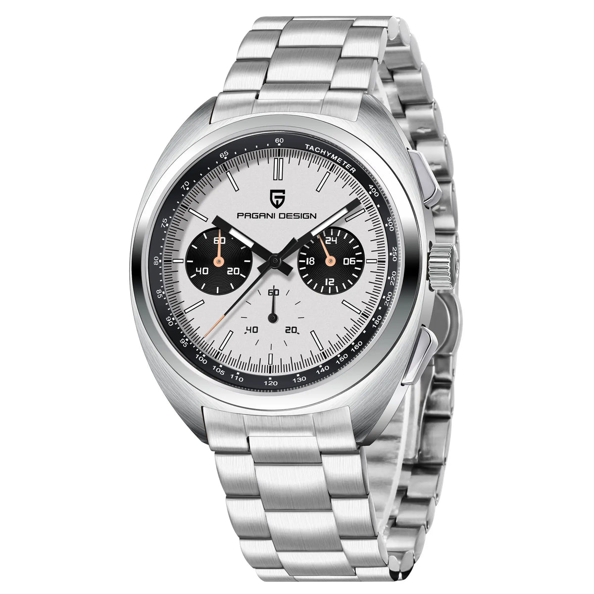 Pagani Design Men's Luxury Quartz Chronograph Watch – Retro Dial Clock