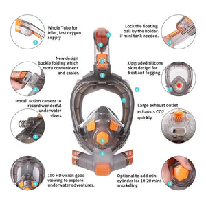 Diving Dry Type Anti-fog Mask
