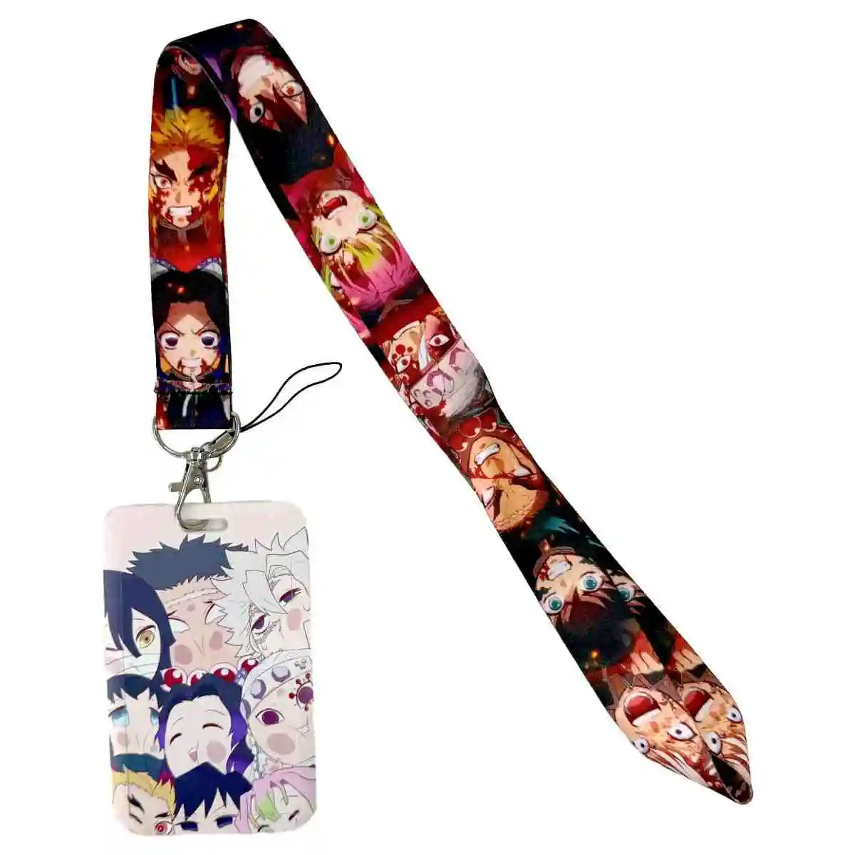 Anime Character Lanyard with ID Card Holder & Keychain