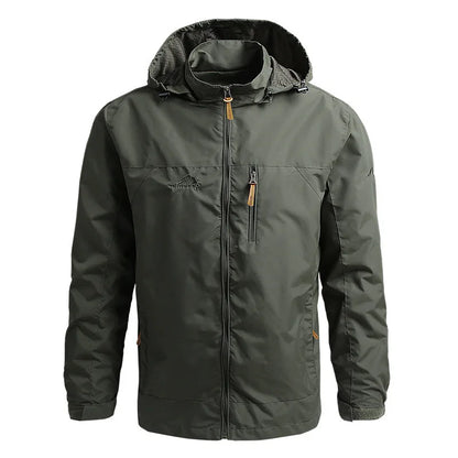 Men's Tactical Waterproof Windbreaker Outdoor Hooded Jacket