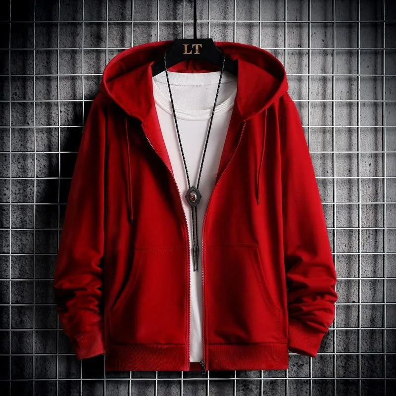 Men's Thermal Sherpa-Lined Zip-Up Fleece Hoodie