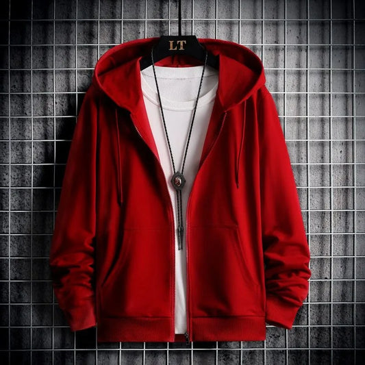 Men's Thermal Sherpa-Lined Zip-Up Fleece Hoodie