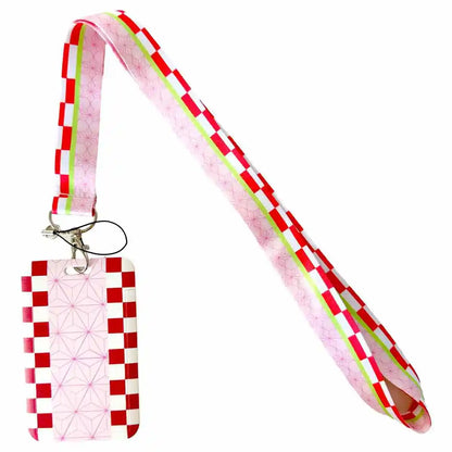 Anime Character Lanyard with ID Card Holder & Keychain