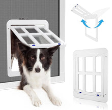 ATUBAN Lockable Dog Door for Sliding Doors